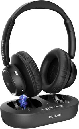 Wireless Headphones for TV & Seniors - Bluetooth 5.2, 65hrs Battery 1