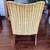 Green striped velvet chair 3 thumbnail