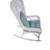 Vintage White Wicker Rocking Chair W/Cushions  Shabby Chic-$0 Delivery 2 thumbnail