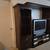 Large Dark Wood Entertainment Center with shelves and drawers Four Pie 7 thumbnail