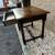 Antique Jacobean style English carved geometric front oak side table 3 thumbnail