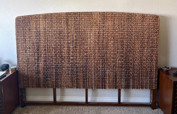 Banana leaf King Headboard medium/dark brown 1