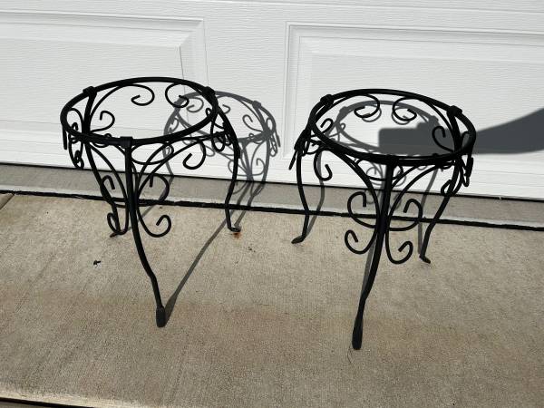 Wrought Iron Plant Holders 1
