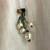 Zara White Cotton Blouse with dangling pearls and rhinetones-Small 4 thumbnail