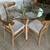 Round glass dining room table and chairs LIKE NEW 1 thumbnail