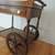 Serving Cart Oak Wood Colonial Style + Shelf + Drawer on Wheels 4 thumbnail