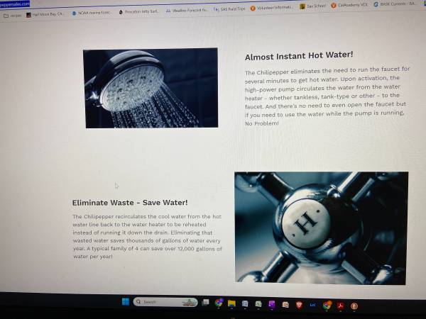 Chili Pepper On-Demand Hot water Recirculating Pump 1