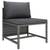 vidaXL Garden Lounge Set Grey PE rattan Eight-piece Removable Covers.! 4 thumbnail