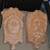 Pair of Large Early Vintage Clay Man & Woman Wall Pockets 8 thumbnail