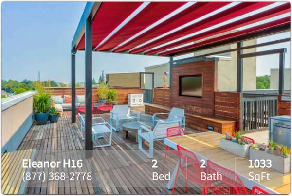$3,165 / 2br - 1033ft2 - A Sacramento gem! 2 bed, 2 bath in the city's best spot. (Sacramento)63900441105667120