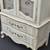 French Provincial antique white china cabinet hutch armoire wardrobe chest dress 6 thumbnail