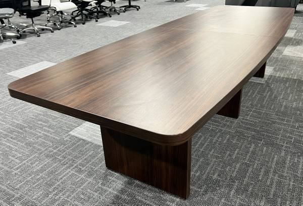 Ten Foot Boat-Shaped Conference Table 1