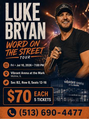 🗽🇺🇸Luke Bryan ~ⓈⓔⓒⓣⓘⓞⓝB2 Row 8 1