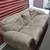 Gorgeous Super Clean Slightly used 7' Taupe Nova Suede Sofa w/Pillows 2 thumbnail