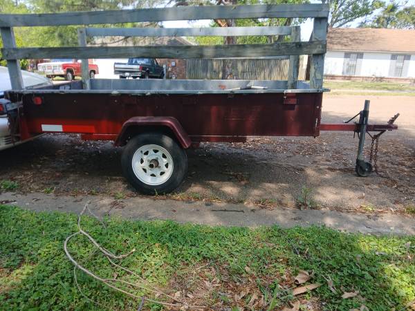 4x8 tilting dump trailer with buddy bearings 1