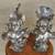 Pair of Art Nouveau style silvered metal sculpture by Franz Iffland 9 thumbnail