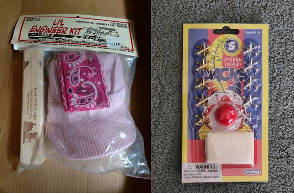 NEW! Train Lil Engineer Kit: Hat, Bandana & Whistle + Set of Jacks 1