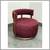 Village West Design Custom Made Swivel Club Chairs In Raspberry 11 thumbnail