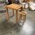 Teak bar table square 3 thumbnail