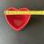 Red Ceramic Heart Serving Set - Valentine's Day Plate & 2 Nesting Bowl 7 thumbnail