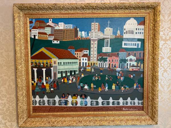 Original Vintage Painting by Pedro Paulo da Conceição - 1974 1