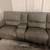 Large Gray  Sectional Sofa with Recliner 2 thumbnail