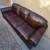 DARK BROWN LEATHER SOFA 5 thumbnail