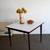 Vintage mid century modern square walnut + white laminate dining table 3 thumbnail