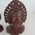 Vintage Klungkung Bali Indonesian Hand Carved Wooden Man & Woman Busts 3 thumbnail