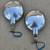 Original Round Chrome Light Blue Lens Assembly Pair Emergency Police 10 thumbnail