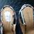 Vintage Talbots Cloth Size 9 Floral Sandals Open Toe Sling Back Roses 18 thumbnail