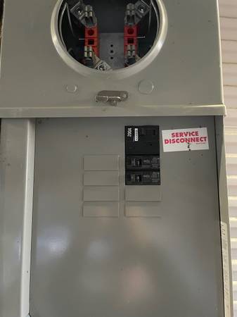 Meter Pole-Temporary Power Panel 1