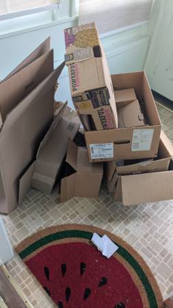 Assorted small cardboard boxes 1