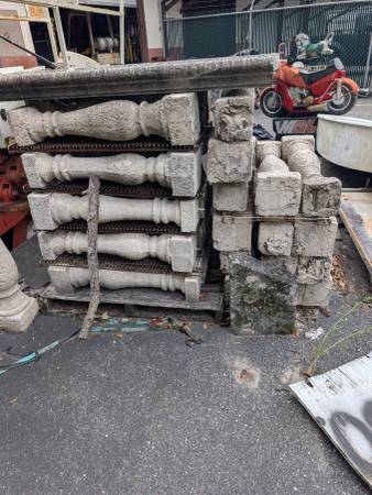 VINTAGE CONCRETE BALUSTERS 1