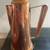 VINTAGE COPPER COFFEE POT LAMP WITH WOOD HANDLE AND 3-WAY SWITCH 24 1/ 11 thumbnail