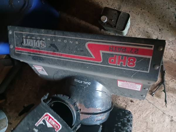 snowblower  spirit  8hp 1