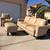 Beige Italia York Classic Leather Living Room Set 2 thumbnail