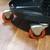 Adjustable Height Shop Stool w/ Casters & Red Padded Seat 6 thumbnail