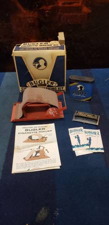 Vintage Bugler Cigarette Making Kit & Tin Original Box 1