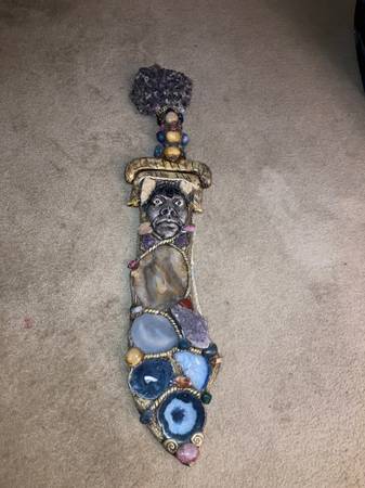 Large heavy decorative sword/case 1