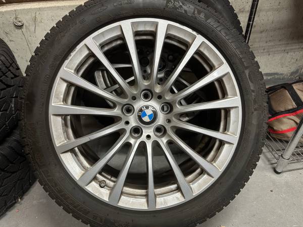 245/45/18 Set of Winter Wheels, OEM BMW Alloy 5x112 rims - $900 (Arlington MA/Windham NH)63438880928259122