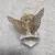 Small glass crystal guardian angel with golden wings 2 thumbnail