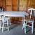 Vintage 1940 Drop leaf Table set 2 thumbnail