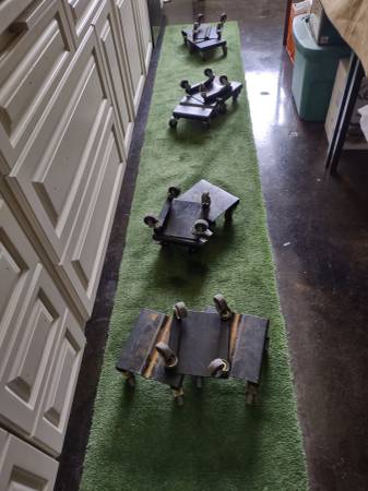 Steel Snowmobile Dolly Casters Sets 1