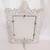 Vintage Tabletop Mirror with Ornate Cream Colored Cast Iron Frame 9 thumbnail