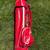 Red SPALDING VINTAGE VINYL Golf Cart Bag 3 Way Divider Red/White Singl 1 thumbnail