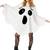 Ghost Halloween Costume Adult Women Spooky White Poncho Hooded Cape One Size 6 thumbnail