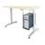 Ikea Elegant Grey Galant LShape New Cond Corner Desks/Adjustable TLegs 16 thumbnail