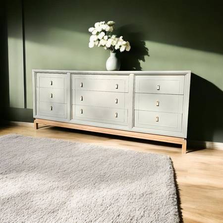 Wide Solid Wood Dresser 1