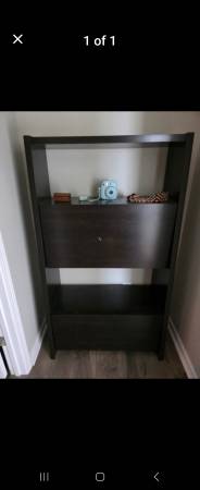 Fold down desk walnut 1